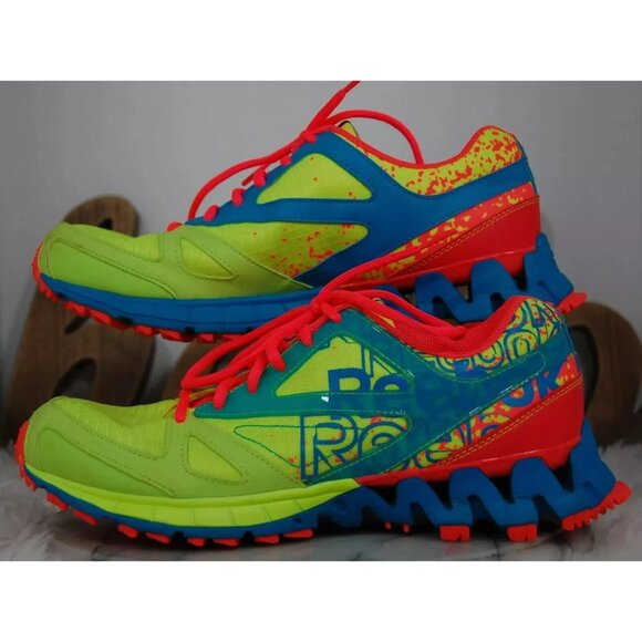 Reebok ZigTech Mens Athletic Running Shoes Multicolor Size 6.5 - Picture 1 of 5